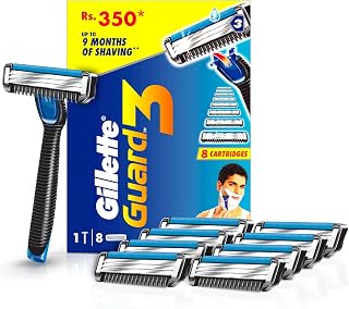 Gillette Guard 3 Single Razor with 8 Blades Pack
