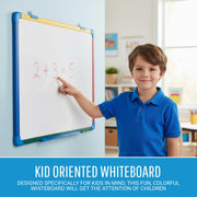 Schoolmate Dry Erase Whiteboard by MasterVision – 36" x 24", Multicolor, Model MB0707866