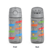 FUNTAINER 16oz Plastic Bottle with Spout Lid by THERMOS – 16 Ounces, Plastic, Off to the Races, Model GP4040RC6