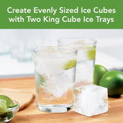 Ice Cube Tray King Charcoal by Tovolo – 1 Count, Silicone, Charcoal, Model 81-10239