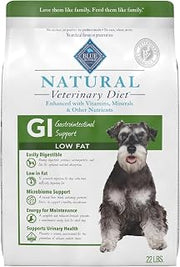 Blue Buffalo Natural Veterinary Diet GI Support Whitefish Dry Dog Food 22lb