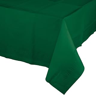 Creative Converting Hunter Green Paper Tablecloths, 3 ct