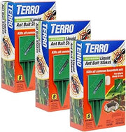 Terro T1812-2 Outdoor Liquid Ant Killer Bait Stakes (3 Pack)