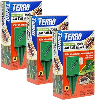 Terro T1812-2 Outdoor Liquid Ant Killer Bait Stakes (3 Pack)