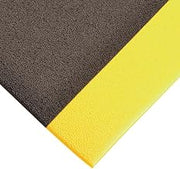Notrax 825 Cushion Stat™ w/Dyna-Shield® Dissipative/Anti-Static Mat | 2' X 3' Black/Yellow