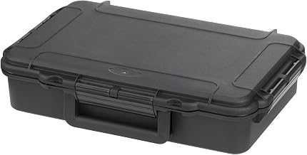 MAX Grip IP67 Cert Waterproof & Dustproof Box with Customizable Foam, Black, 12.44" x 7.67" x 3.18", MAX004S