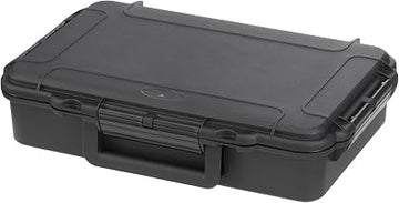 MAX Grip IP67 Cert Waterproof & Dustproof Box with Customizable Foam, Black, 12.44" x 7.67" x 3.18", MAX004S