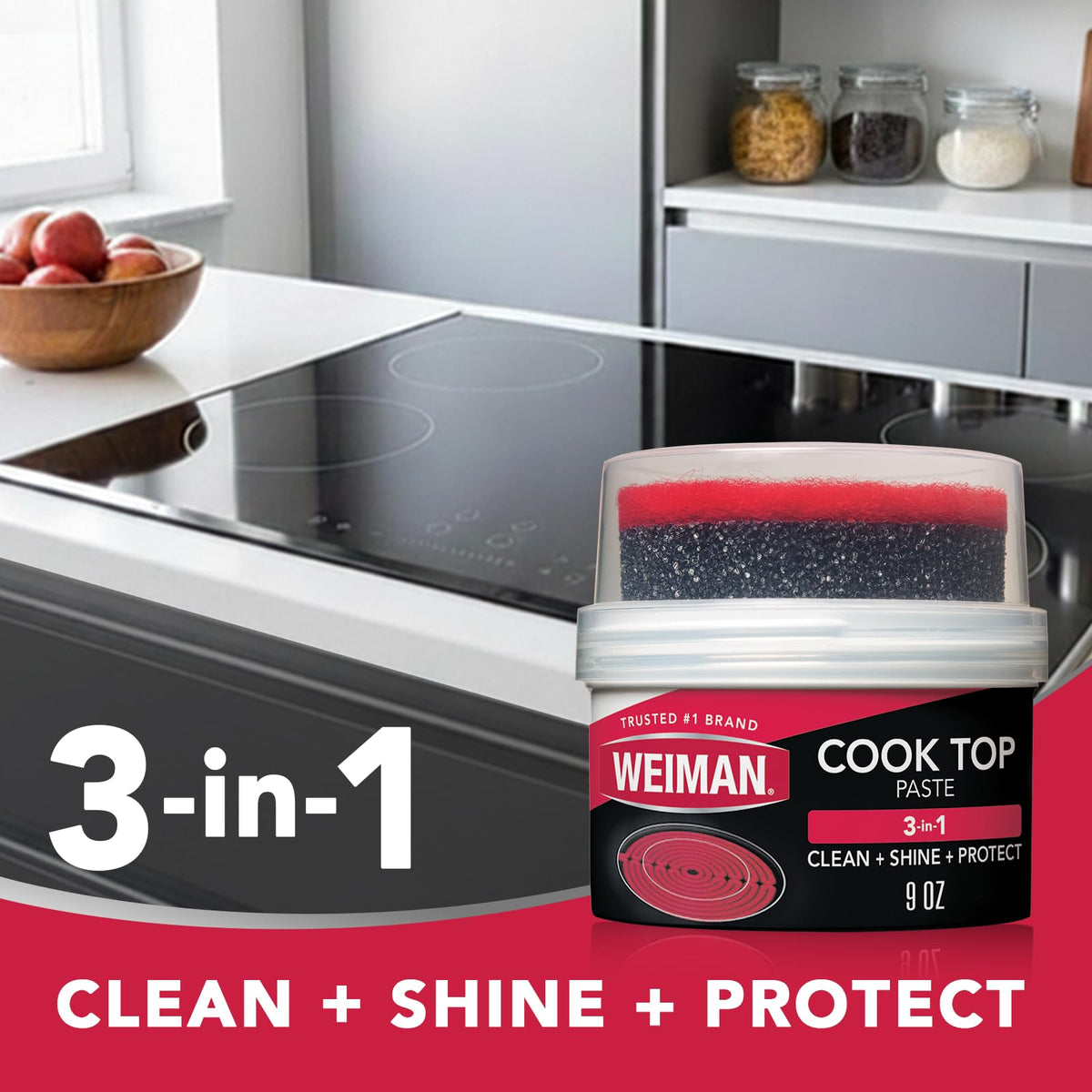 Weiman 1 / 9 Ounce (Pack of 1) / 9 Oz Single Cooktop Cleaners