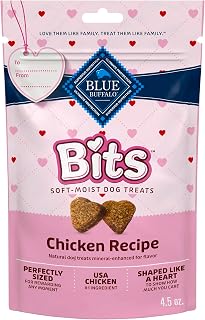 Blue Buffalo Valentine's Bits Chicken Dog Treats, 4.5 oz