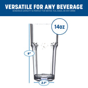 Carlisle FoodService Products 14 Ounces / 24 Pack / Clear Tumblers & Water Glasses