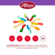 Albanese Mini Worms / 36 Ounce (Pack of 1) / Orange,blue,lime,pink Gummy Candy