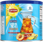 Lipton Diet Peach Iced Tea Mix – 10 Quarts Each– Z ero Sugar, Caffeinated Powder Drink Mix