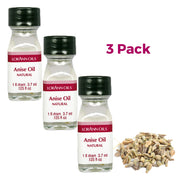 LorAnn Anise Oil SS by LorAnn Oils – 0.125 Fl Oz (Pack of 3), Clear to Pale Yellow