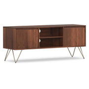 SIMPLIHOME Umber Brown / 60 inch / Rectangle Television Stands & Entertainment Centers