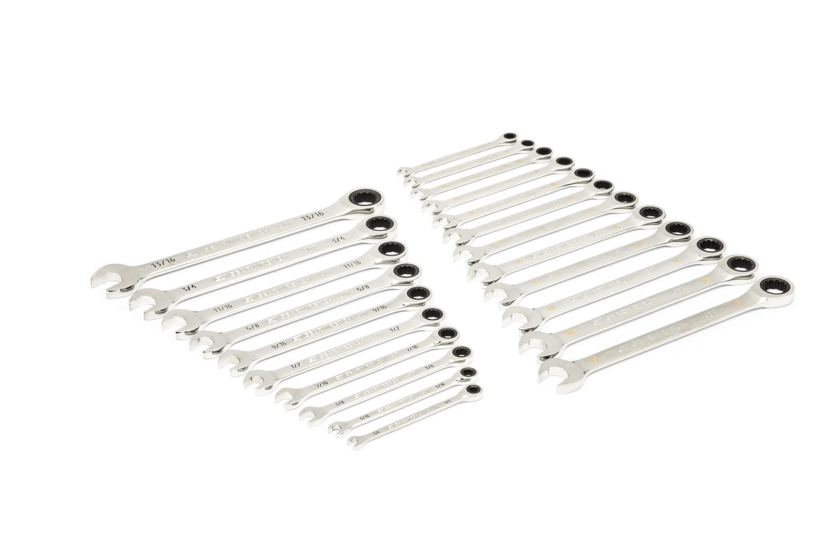 44 Pc 90T Combination Ratcheting Wrench & Hex Key Set by GEARWRENCH – Alloy Steel, Chrome, Model 86528