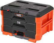 KLEIN TOOLS 54823MB MODbox 3-Drawer Tool Box Organizer, Heavy-Duty Tool Storage, Stackable Module, 50-Pound Capacity