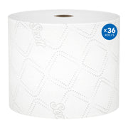 Small Core Toilet Paper by Scott Professional – 4.0" x 3.7", Paper, White, Pack of 36, Model 47305
