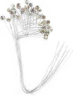 Reliant Ribbon 67142-000-Q Rhinestone Spray 2 Crystal Rd Floral Accessories, 12 Pieces, Clear
