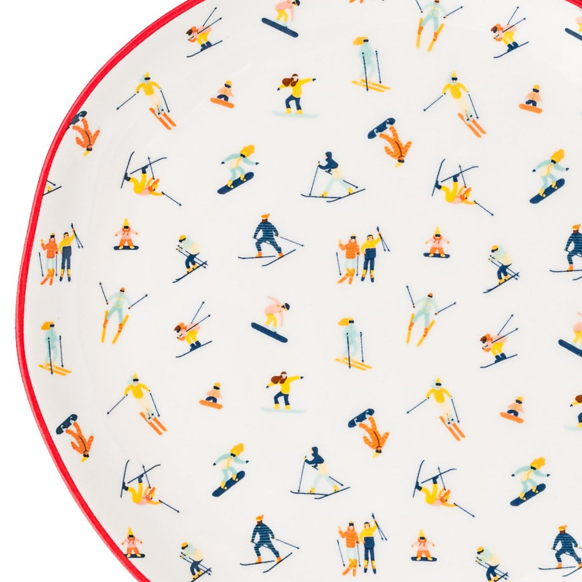 10 Strawberry Street Skiers / 6" / Traditional Appetizer Plates