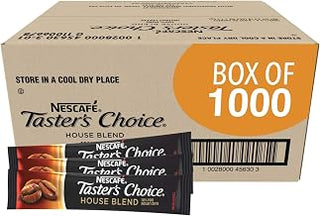 Nescafe Instant Coffee Packets, Taster's Choice Light Roast, Bulk Pack, 1.5 g Packets (Pack of 1000)