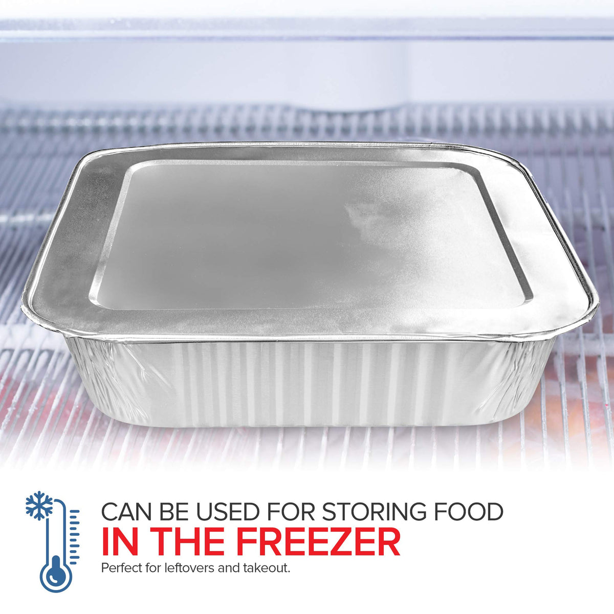 Stock Your Home 10 Pack / Silver / Pans W/Lids. Disposable Cookware