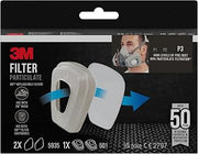 3M Particulate filter 5935 for protection P3 for series 6000 E 6500, 1PR/PK and filter holder PR 501