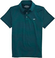 vineyard vines Boys' Bradley Stripe Sankaty Performance Polo