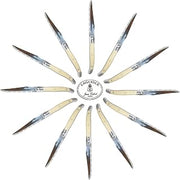 French Dubost Laguiole Steak Knives 66160 Cream Marble Set of 12