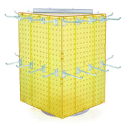 Azar Displays Pegboard + Hooks / Yellow / 14 inches (W) x 14 inches (D) x 21 inches (H) Display Racks
