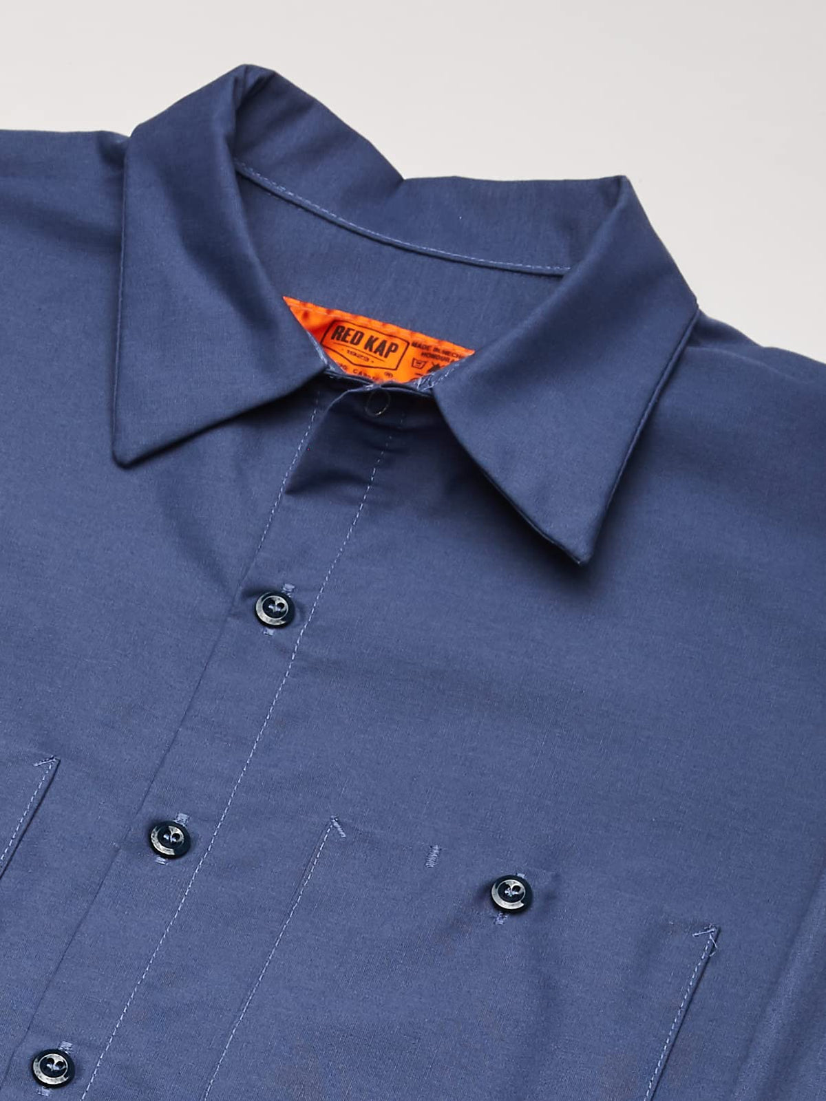Long Sleeve Industrial Solid Work Shirt Postman Blue Small - 3 Pack by Red Kap – Cotton, Postman Blue, Pack of 3, Model SP14