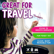 Take Along Fun Travel Kit by Wikki Stix – 8 x 10 x 3 inches, Wax Infused Yarn, Red Case with Multi Color Wikki Stix