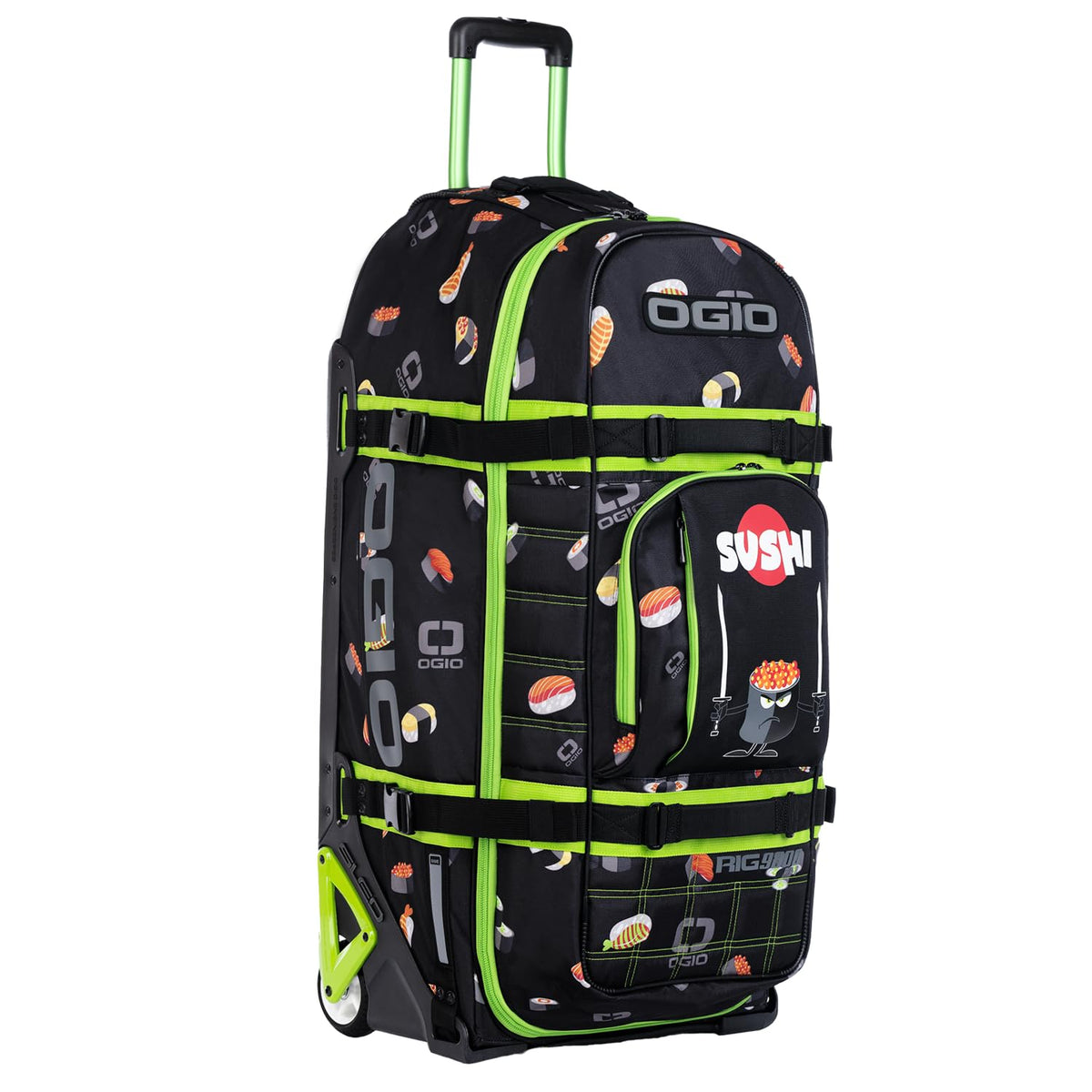 Rig 9800 Pro Wheeled Gear Bag With Boot Bag LE Sushi by OGIO – One Size, 125 liters, Nylon, Sushi, Model 801003.23