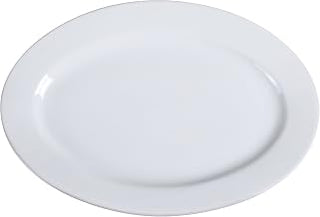 Yanco Abco Collection Super White Oval Serving Platter 20" box of 4