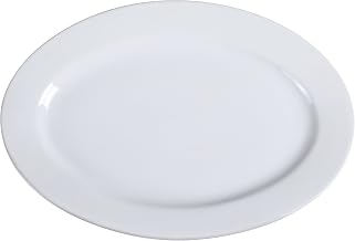 Yanco Abco Collection Super White Oval Serving Platter 20" box of 4
