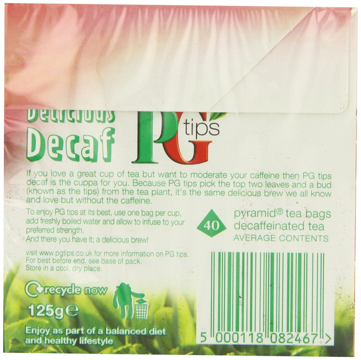 Decaf 40 Ct Tea Bags - 2 Pack by PG Tips – 40 Count (Pack of 2), Pack of 80