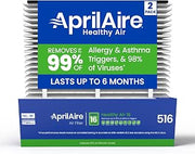 516 Replacement Filter for AprilAire Whole House Air Purifiers - MERV 16, Allergy, Asthma, & Virus, 31x28x4 Air Filter (Pack of 2)