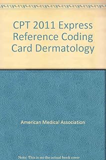 CPT 2011 Express Reference Coding Card Dermatology