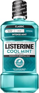 Listerine Cool Mint Antiseptic Mouthwash, Intense Mint, 16.9 fl. oz/500 mL