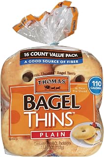 Thomas' Plain Bagel Thins - 16 ct.