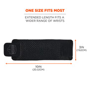 ProFlex 415 Neoprene Wrist Wrap Support by Ergodyne – One Size, Neoprene, Black, Model 72105