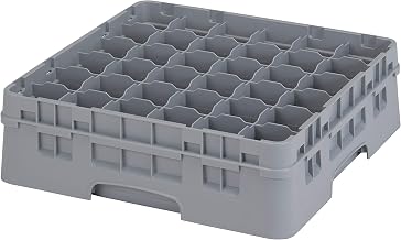 Cambro 36S418151 Camrack 36-Compartment 4 1/2-Inch Glass Rack, Soft Gray