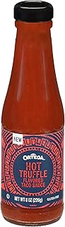Ortega Hot Truffle Taco Sauce, Sweet and Spicy Sauce and Marinade, 8 Ounce