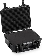 Type 1000 Outdoor Case with SI Foam by B&W International – Type 1000, 4.1 liters, Polypropylene (PP), Black, Model 1000/B/SI