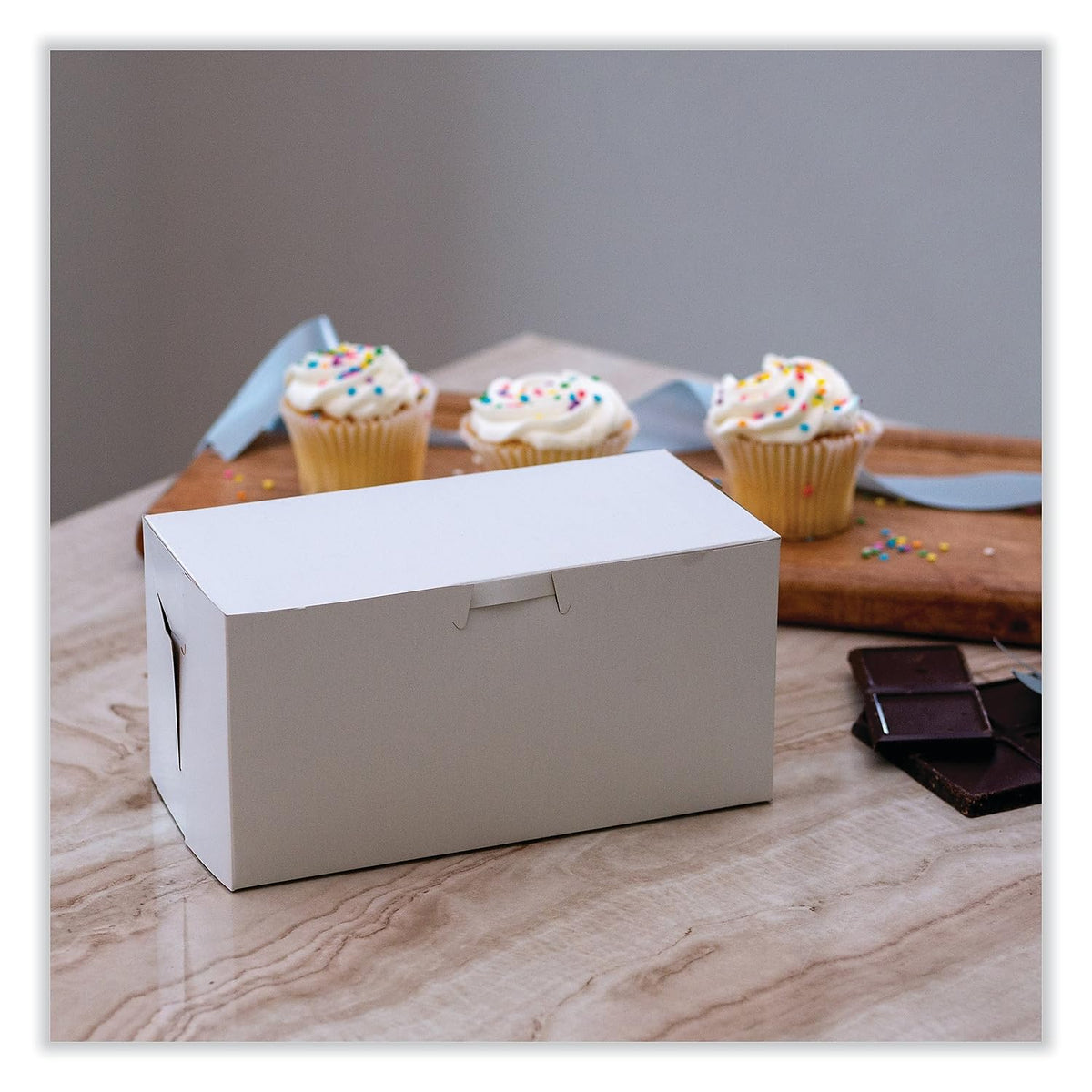 SOUTHERN CHAMPION TRAY 9" Length x 5" Width x 4" Height / White / 250.0 liters Bakery Take Out Containers