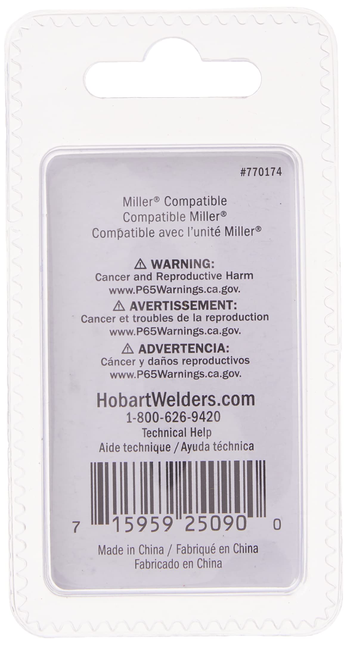 Tip,Contact .023 - Miller by Hobart – Copper, Model 770174