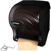 San Jamar Ocean Essence Tear-N-Dry Paper Towel Dispenser, Storage Solution for Bathroom and Kitchen, 14.44" x 11.75" x 9.13", 1 Count, Black Pearl