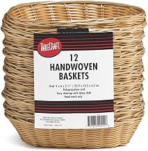 TableCraft C1174W Natural Oval Hand Woven Baskets - 12 / PK