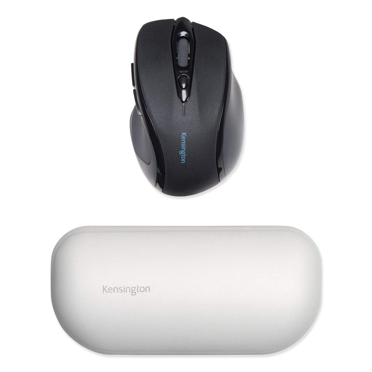 ErgoSoft Wrist Rest for Standard Mouse-Gray by Kensington – Medium, Faux Leather, Gray, Model K50432WW