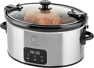 Toastmaster 6-Quart Digital Slow Cooker with Locking Lid