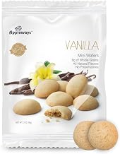 Mini Vanilla Wafers Cookies by Appleways – 1 Ounce (Pack of 108), No Color, Pack of 108, Model Snack, Cookie, Vanilla Wafer, Bulk, 108